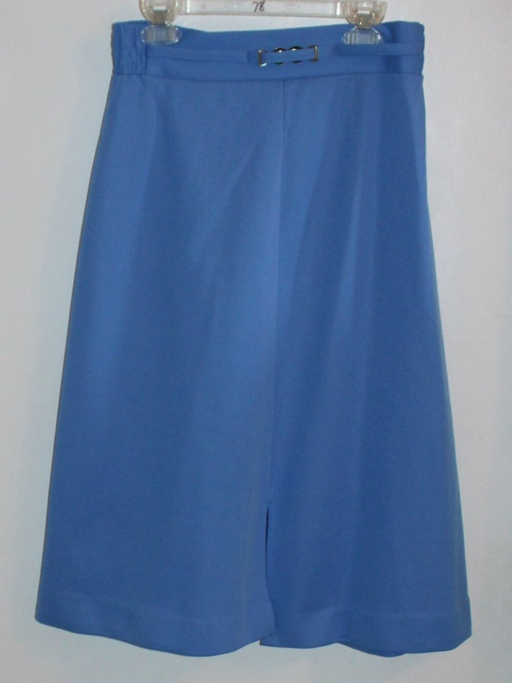 Vintage Lades A-lIne Midi Skirt Front Slit, Size 11/12